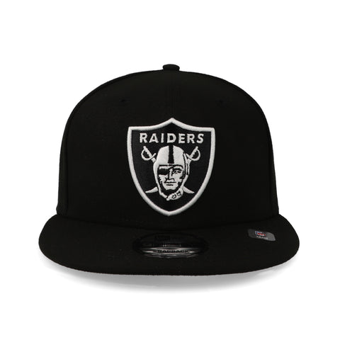 Gorra New Era 9Fifty NFL Raiders Black and White Negro