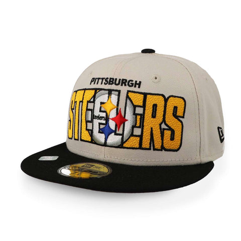 Gorra New Era 59 Fifty NFL Steelers Draft 23 Beige Cerrada