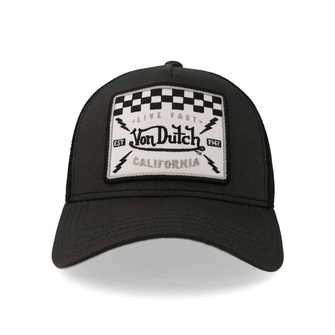 Gorra Von Dutch Live Fast Square Trucker Negro Uni