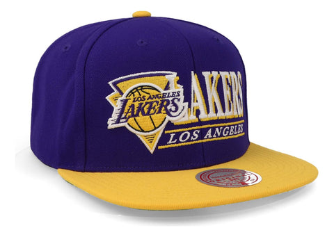 Gorra Mitchell & Ness NBA Lakers Morado/Amarillo Unitalla
