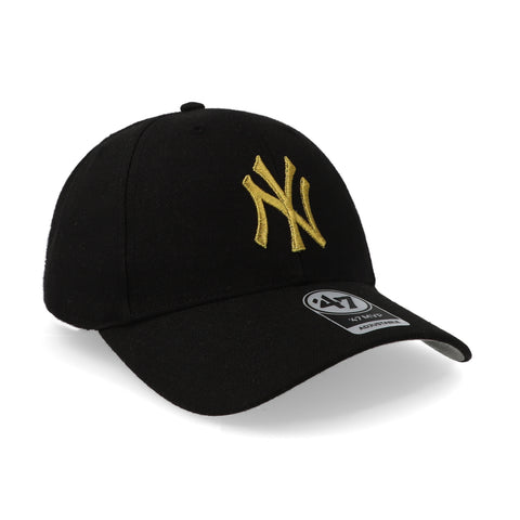 Gorra '47 MLB Yankees Metallic MVP Negro Unitalla