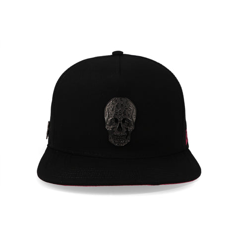 Gorra Cash Only 23 Skull Negro & Purpura Unitalla