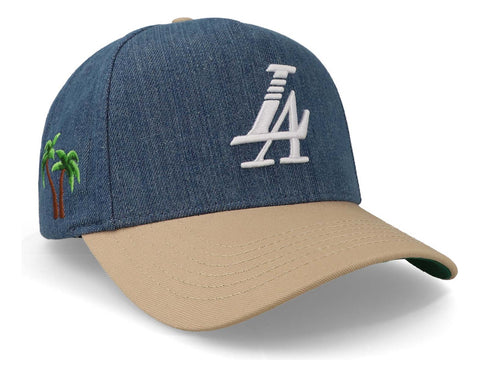 Gorra Reference Paradise La Denim/tan Ref492 Azul Unitalla