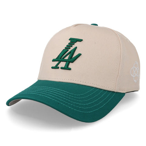 Gorra Reference Natural y Aqua