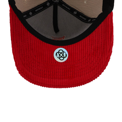 Gorra Reference Pana Bullsox Natural con Rojo