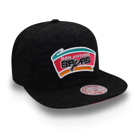 Gorra Mitchell & Ness NBA Team Digi Camo Spurs Negro Uni