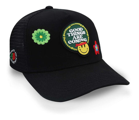 Gorra Problematic Chiquete Good Things Trucker Negro Unitall
