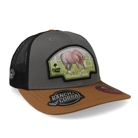 Gorra Ranch & Corral Payaso Rojo 12 Gris/Amarillo Unitalla