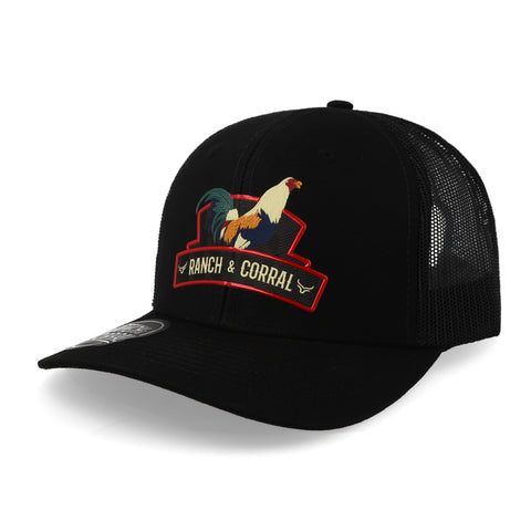 Gorra Ranch & Corral Rooster 10 Rcr10 Negro Unitalla
