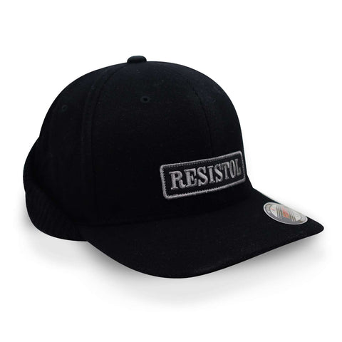 Gorra Hooey Resistol Ear Flap Flexfit Cap Negro Cerrada