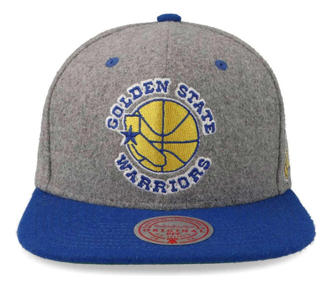 Gorra Mitchell & Ness Nba Melton Patch Snapback Warriors Gri
