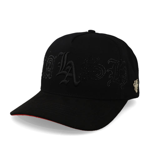 Gorra Cash Only La Bling Curve Red Visor 1045 Negro Unitalla