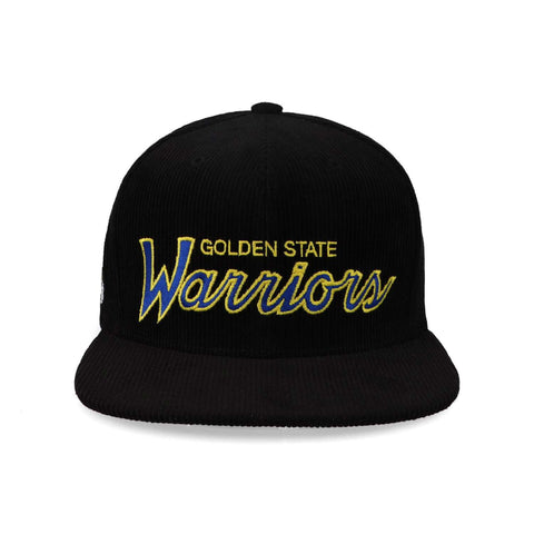 Gorra Mitchell & Ness NBA Cord Script Snap Warriors Negro