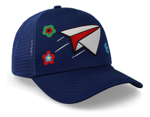 Gorra Problematic Chiquete Paperplane Malla Azul Pma Azul Un