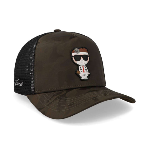 Gorra Viacci Doctor Trucker Camo Cafe Unitalla