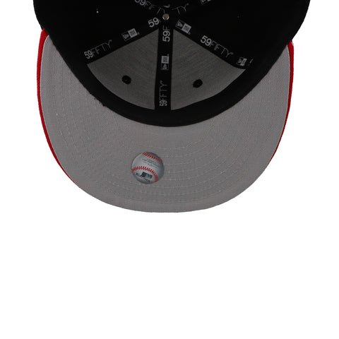 Gorra New Era 59 Fifty MLB Dodgers Negro Rojo