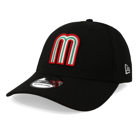 Gorra New Era 39 Thirty México M Negro/Rojo Cerrada