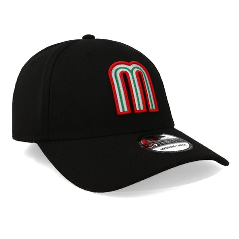 Gorra New Era 39 Thirty México M Negro/Rojo Cerrada