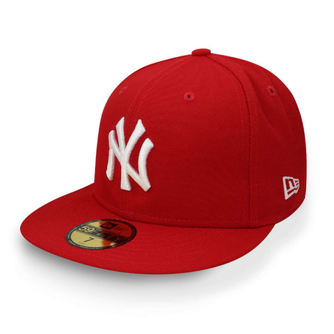 Gorra New Era 59 Fifty MLB Yankees Rojo Cerrado