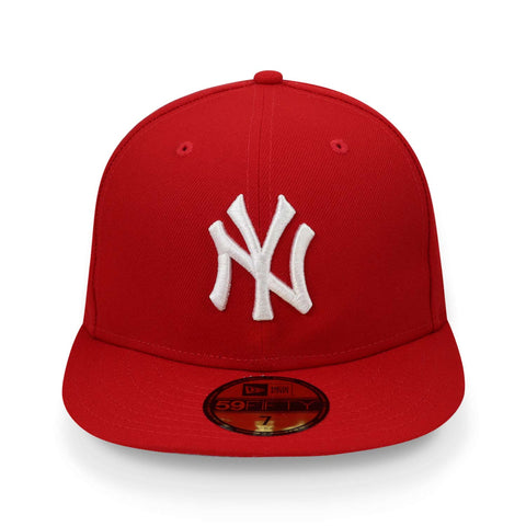 Gorra New Era 59 Fifty MLB Yankees Rojo Cerrado