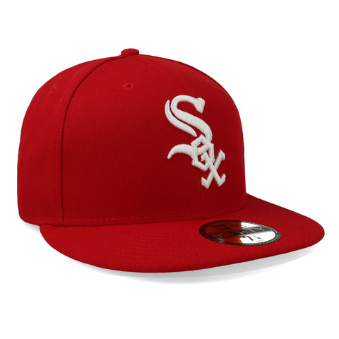 Gorra New Era 59 Fifty MLB White Sox Basic Rojo/Blanco