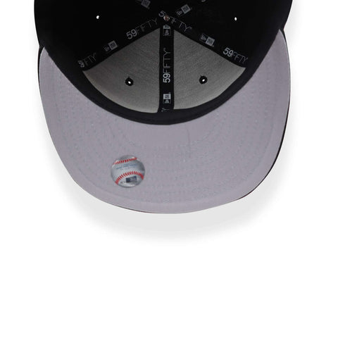 Gorra New Era 59 Fifty MLB Red Sox Basic Negro/Blanco