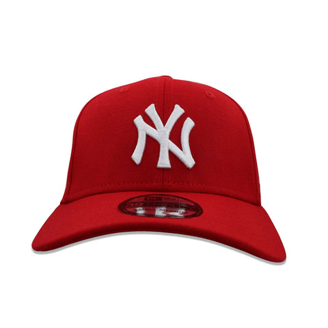 Gorra New Era 39 Thirty MLB Yankees Escarlata Blanco Cerrado