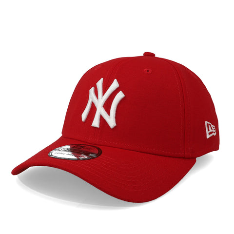 Gorra New Era 39 Thirty MLB Yankees Escarlata Blanco Cerrado