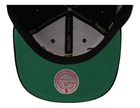 Gorra Mitchell & Ness NBA Lakers Cord Script Snapback Negro
