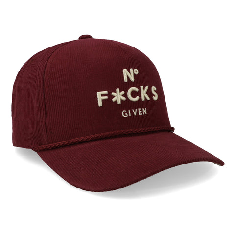 Gorra Field Grade No Fcks Guinda Pana Unitalla