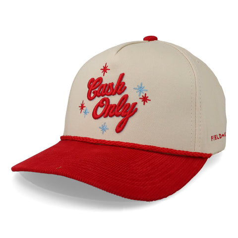 Gorra Field Grade Cash Only Arena/Rojo Pana Unitalla