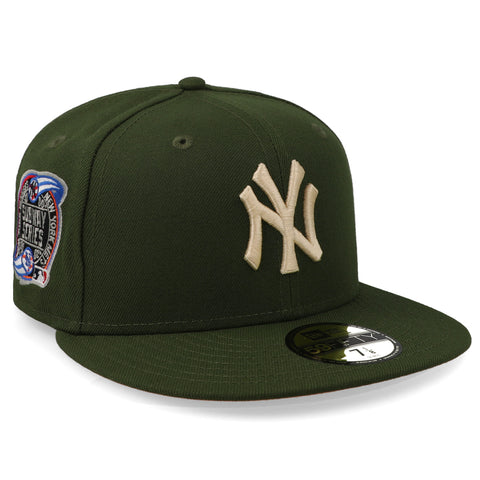 Gorra New Era 59 Fifty MLB Yankees Rifle Green Blush Cerrado