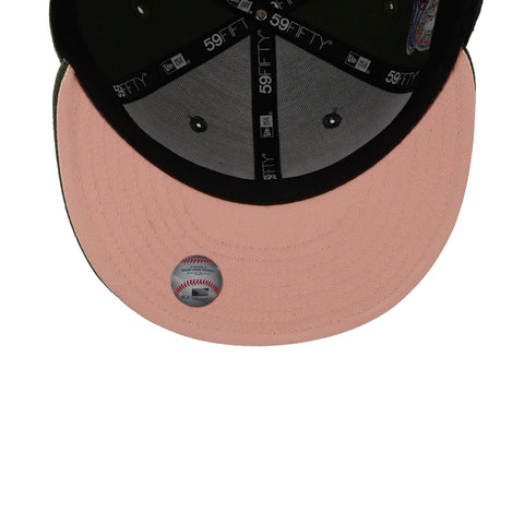 Gorra New Era 59 Fifty MLB Yankees Rifle Green Blush Cerrado