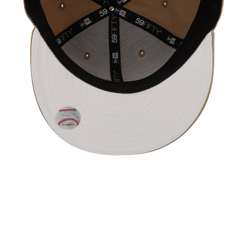 Gorra New Era 59 Fifty MLB Dodgers Core Camel Blanco