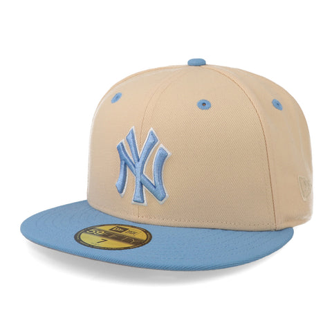 Gorra New Era 59 Fifty MLB Yankees Q323 Ice Latte Cerrada