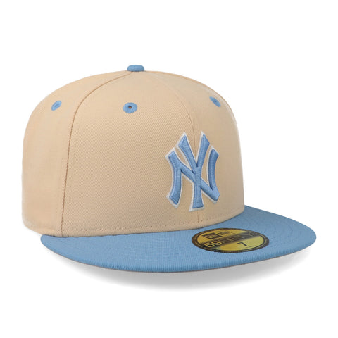 Gorra New Era 59 Fifty MLB Yankees Q323 Ice Latte Cerrada