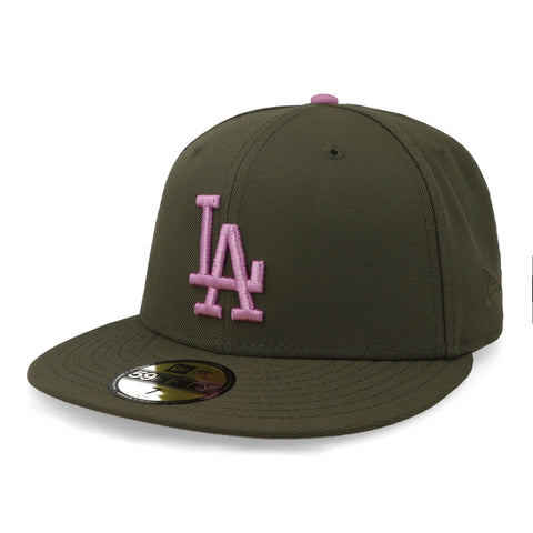 Gorra New Era 59Fifty MLB Dodgers Lavender Field Verde