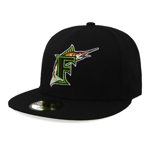 Gorra New Era 59Fifty MLB Marlins All Sorts Negro Cerrada