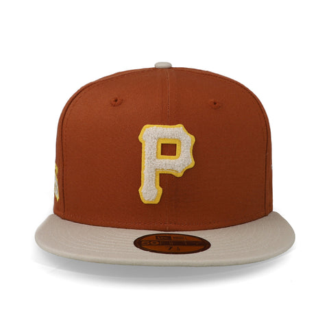Gorra New Era 59 Fifty MLB Pirates Boucle Marrón/Pin