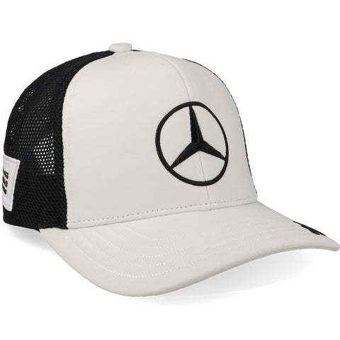 Gorra Mercedes F1 Star Trucker Blanco Unitalla