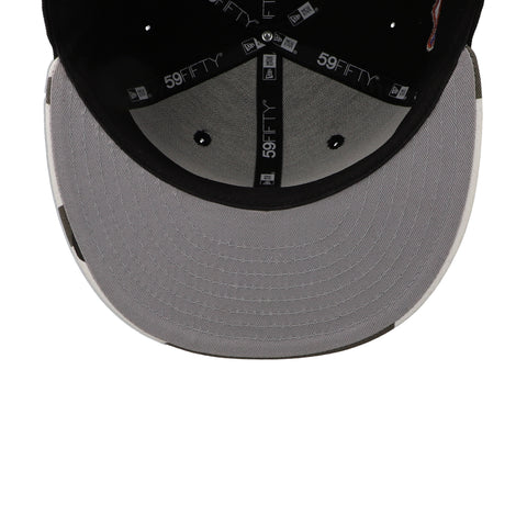Gorra New Era 59 Fifty MLB Mets Metallic Camo Negro Cerrado