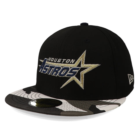 Gorra New Era 59 Fifty MLB Astros Metallic Camo Cerrado