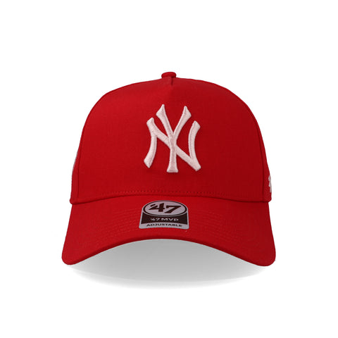 Gorra '47 MLB Yankees Sure Shot Rojo Unitalla