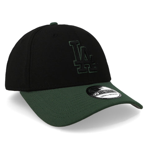 Gorra New Era 39 Thirty MLB Dodgers SSNL Negro/Verde Cerrada
