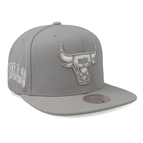 Gorra Mitchell and Ness NBA Bulls Gris/Blanco Unitalla