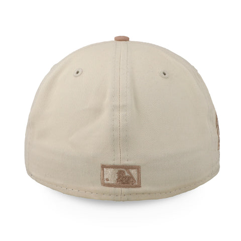 Gorra New Era 59 Fifty MLB Yankees Patch Beige Cerrada