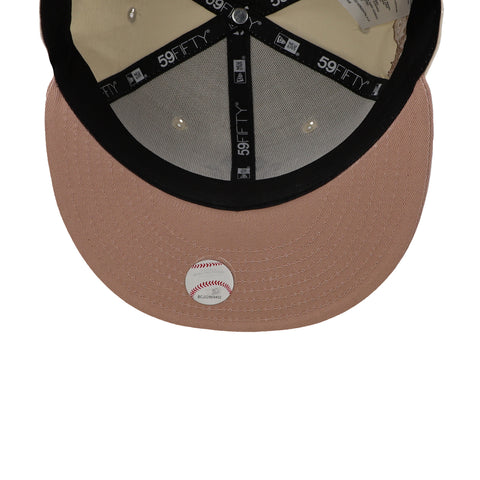 Gorra New Era 59 Fifty MLB Yankees Patch Beige Cerrada