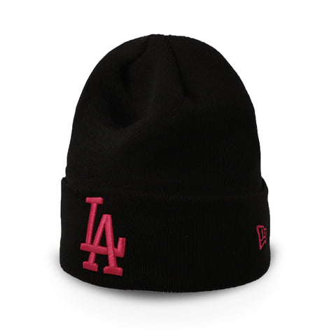 Beanie New Era League Essential Dodgers Negro/Rosa