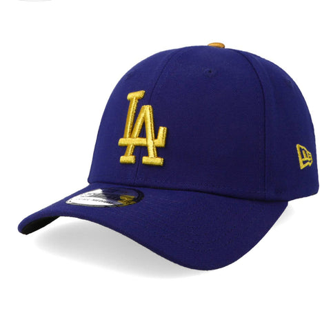 Gorra New Era 39 Thirty MLB Dodgers Gold 2025 Azul Cerrado