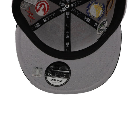 Gorra New Era 9 Fifty NBA All Over Gris/Azul Internacional